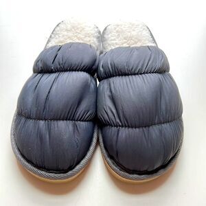 Alfani Blue Gray Puffy Slippers